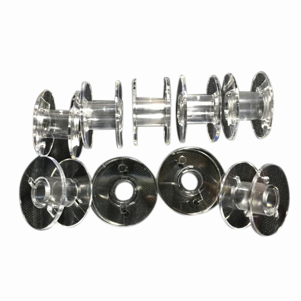 20 шт прозрачная пластиковая домашняя швейная машина нитки пустые катушки для