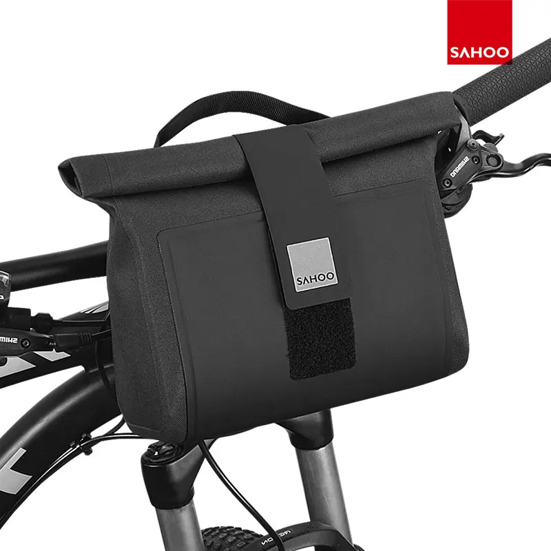 

Водонепроницаемая велосипедная корзина для руля велосипеда, рулонная Регулируемая MTB Дорожная велосипедная сумка для головы, велосипедная...