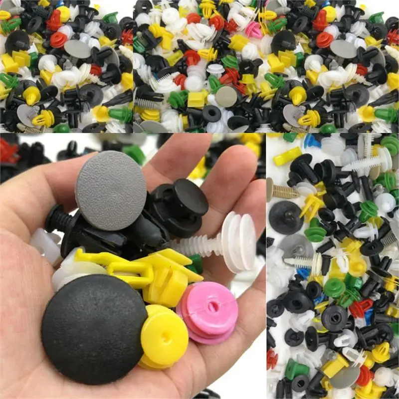 500 шт./компл. смешанный Автомобильный крепеж накладка на дверь панель заклепка