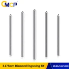 CMCP алмазная гравировальная фреза 3,175 мм 60 90 100 120D CNC Алмазная точечная резьба фреза для металла камня режущий инструмент