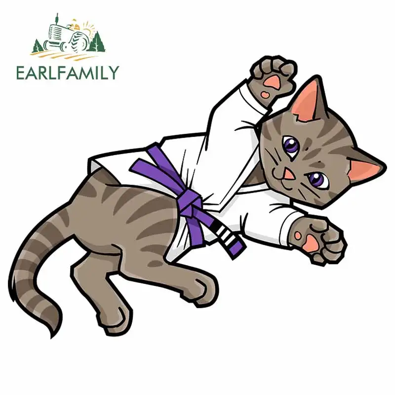 EARLFAMILY 13 см x 10 для белого костюма милые водонепроницаемые автомобильные наклейки