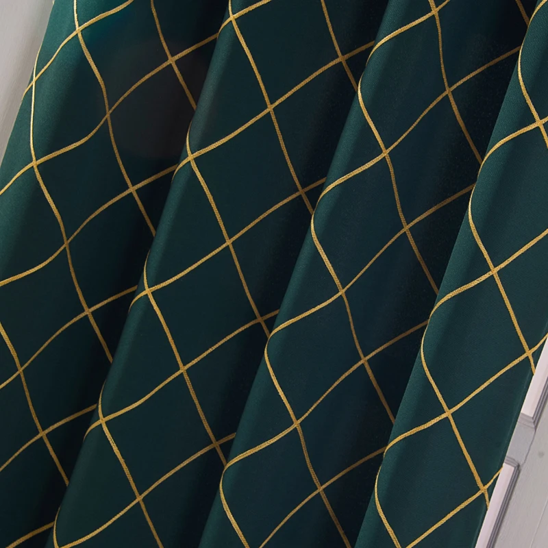 Шторы жаккардовые с геометрическим узором плотные современные затемняющие