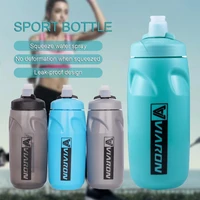 650ml bicycle water bottle leak proof wear resistant squeeze type large capacity outdoor sports cycling water bottle for outdoor