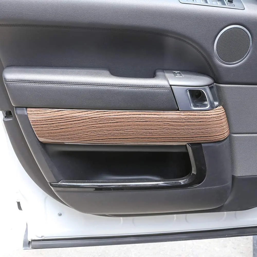 Пески дерево зернистая дверь внутреннее украшение Защитная панель накладка 4 шт