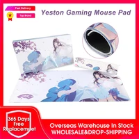 Yeston Mouse Pad Waterproof Resin Ultra Smooth Desktop Mice Mat For Laptop Notebook Computer Gaming Office Work Home