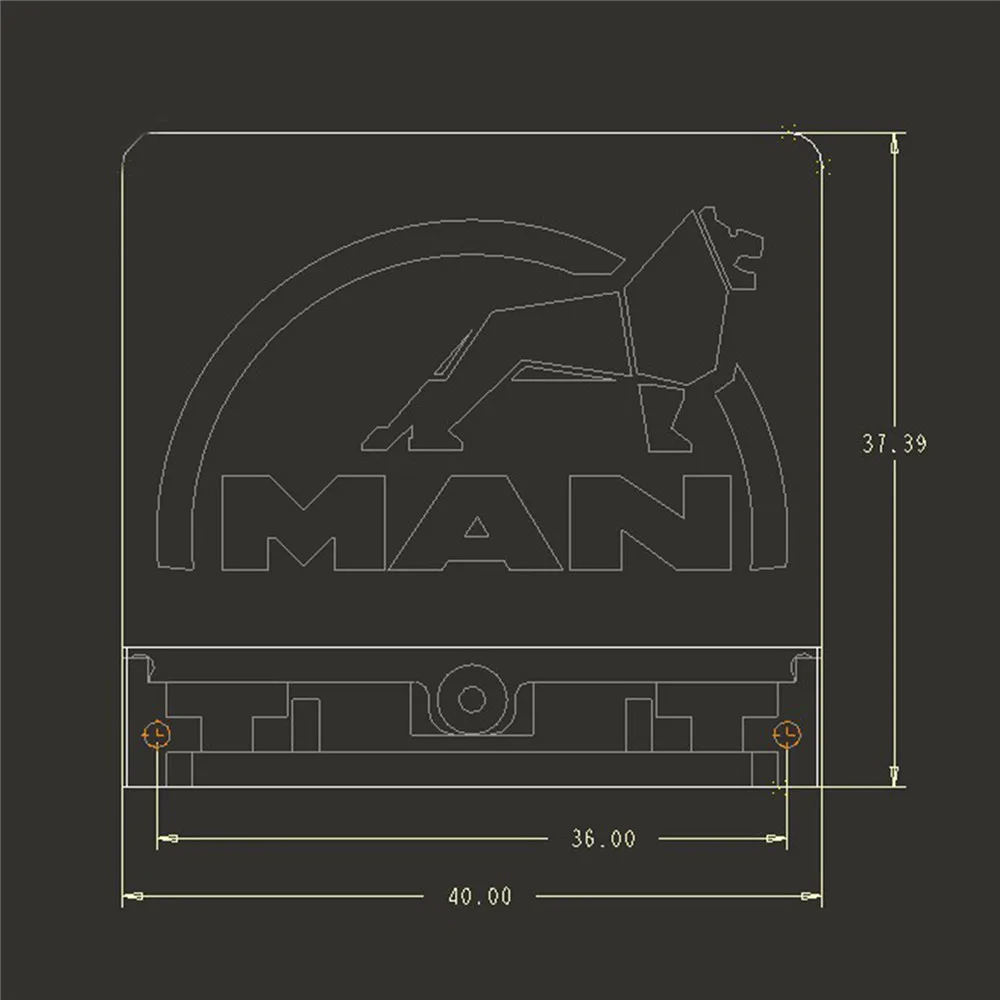 акриловая лампа габаритный