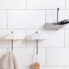 3 шт.лот креативная вешалка для ключей в форме зонта, стойка, домашний декоративный держатель, настенный крючок для кухни, ванной комнаты, Лидер продаж
