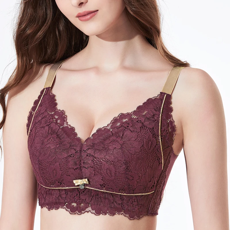Женский хлопковый бюстгальтер без косточек с полным покрытием 75 80 85 90 95 B C D E