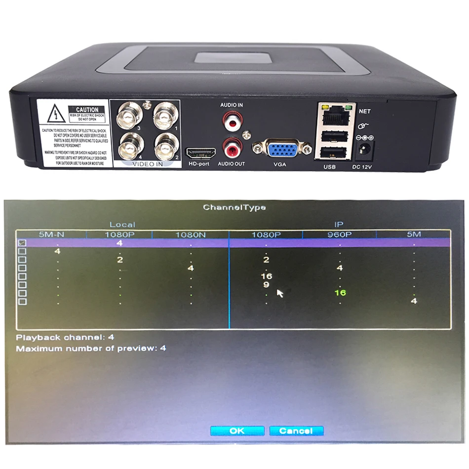 Видео камера наблюдения 1080P комплект системы видеонаблюдения 4CH DVR 2 шт AHD камера наружная Всепогодная видеонаблюдение для уличного дома