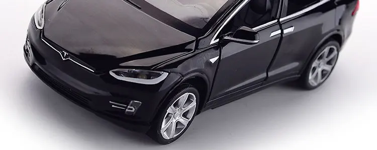 Литые автомобили Tesla SUV 1:32 модель автомобиля из металлического сплава моделирование откатные автомобили огни игрушки для детей Подарки для детей