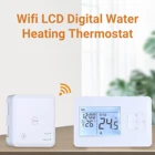 Цифровой нагревательный термостат с ЖК-дисплеем, Wi-Fi, программируемый настенный термостат для печи, беспроводной контроллер температуры нагрева воды