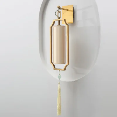 Светодиодные комнатные настенные лампы китайского медного цвета