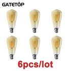 Лампа накаливания St64 6 Вт B22 6 шт.лот Retro Edison Ampoule 220-240 В винтажная лампа 2700k стеклянная лампа Bombilla