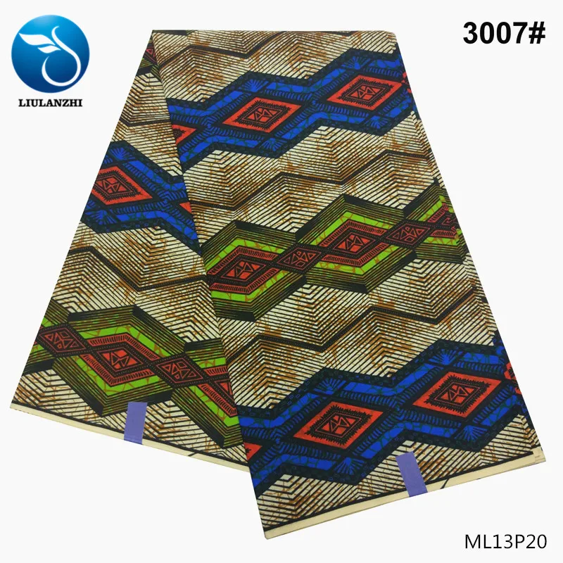 ML13P20 Воск liulanzhi Африканский нигерийский хлопок воск ткань для ткани Анкара ткань ML13P28 - Цвет: ML13P20