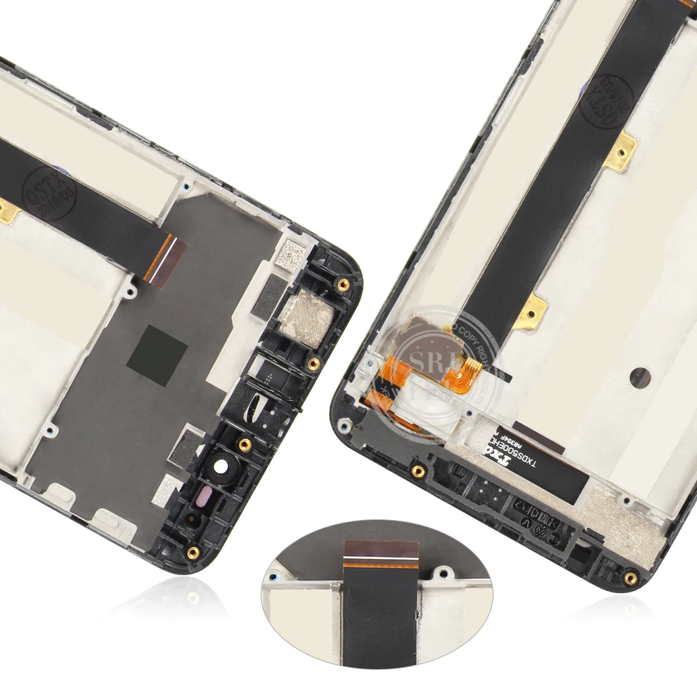 Srjtek экран для ZTE Voyage 4 Blade A610 LCD сенсорный дигитайзер сенсор Стекло в сборе с рамкой