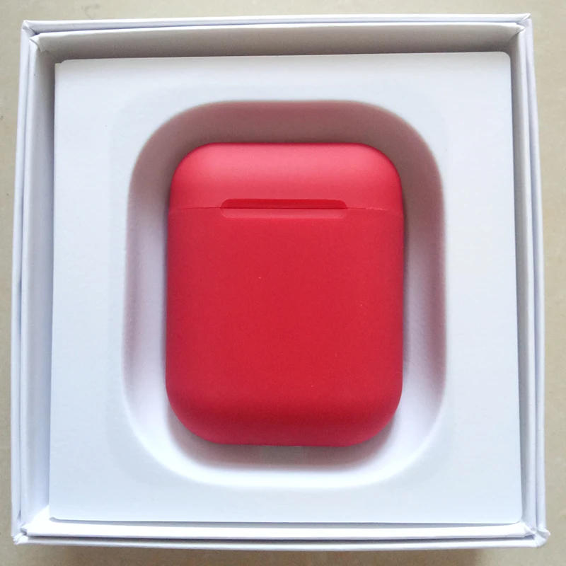 i12 Red I12 tws Bluetooth 5,0 Гарнитура 3D стерео супер бас мини наушники беспроводные наушники с сенсорным датчиком для всех смартфонов - Цвет: i12 Red