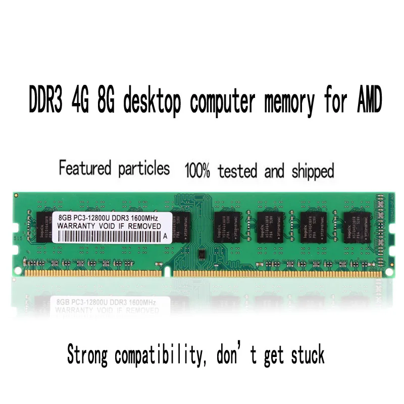 Rasalas 8GB 4GB Oперативная Nамять DDR3 1600Mhz 1333Mhz PC3-10600U 1,5 V 1.35V DIMM Desktop PC RAM 240Pin Memory For Inter/AMD