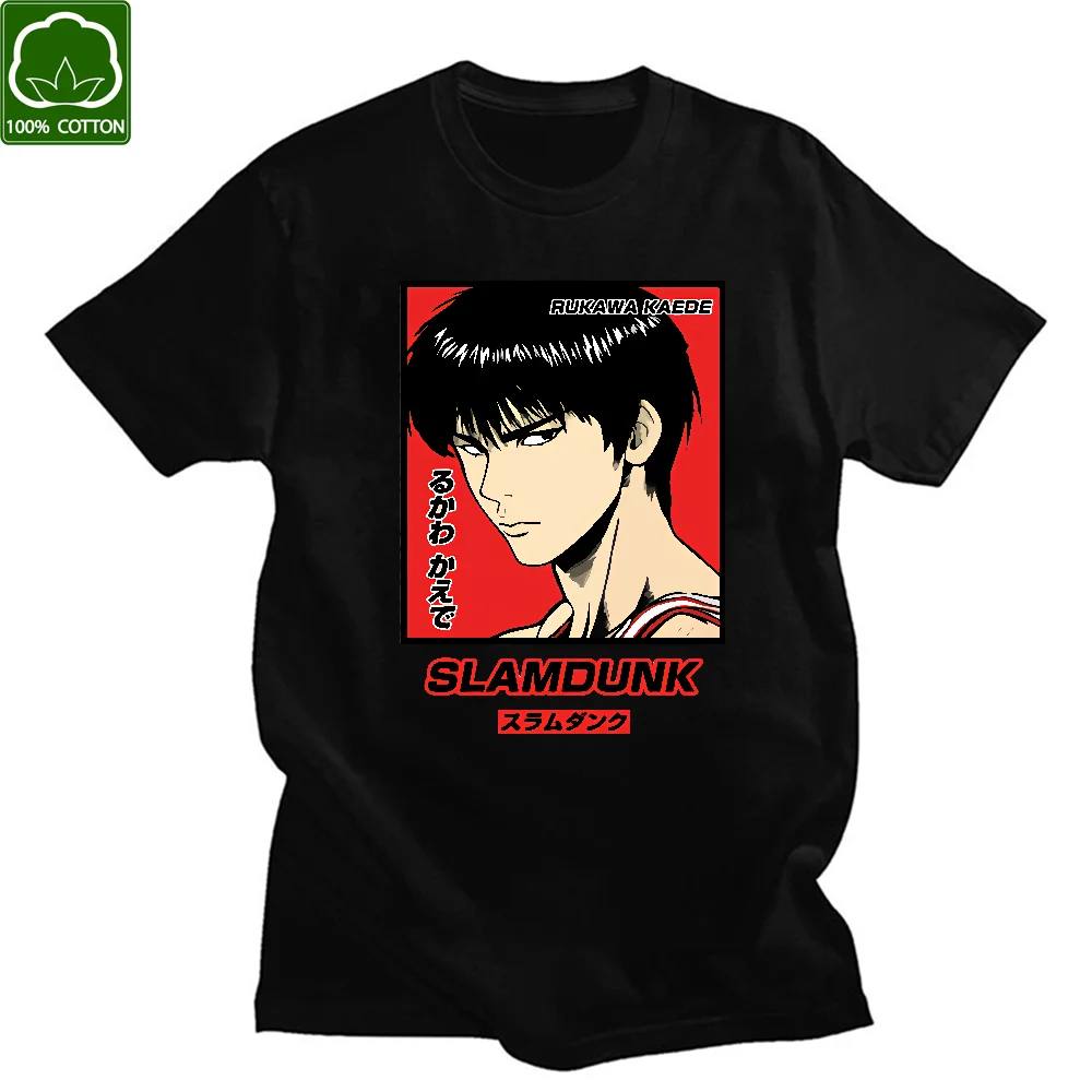 

Anime Basketball SLAM DUNK Unisex 2021 T shirt Tee Cotton Short sleeve t-shirt Hip Hop 90s Femme Print Graphic Harajuku Fashion