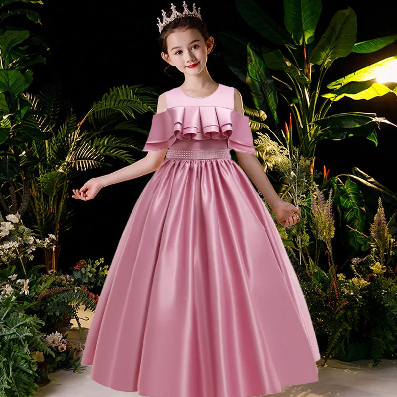 

Long Pageant Kids Dresses For Girls Clothes Princess's Girls Dresses for Party and Wedding Prom 14 12 Year
