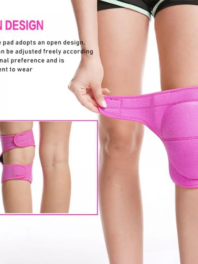 

Women'S Fitness Professional Anti-Collision Knee Pads Thickened Sponge Protection Silicone Non-Slip Dance Compression Knee Pads