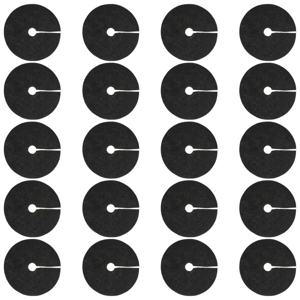 

20pcs Weeding Cloth Non-Woven Gardening Biodegradable Weed Control Fabric Ground Cover Agriculture Orchard Weeding Cloth (Black,