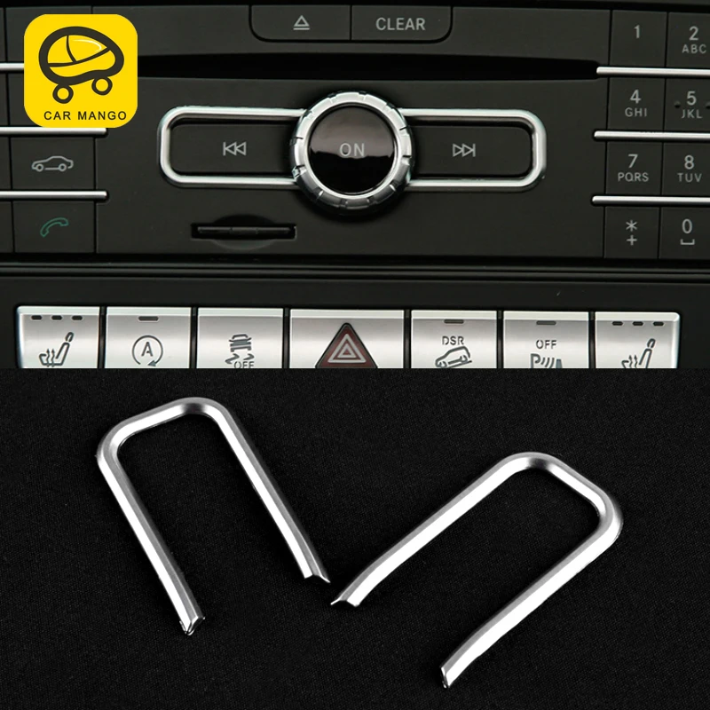 

CarManGo для Mercedes Benz GLE W166 Coupe C292 2016-2018 Автомобильный Центральный пульт кнопочная панель накладка наклейка аксессуары для интерьера