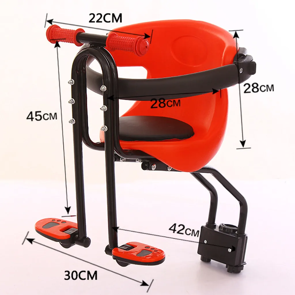 Безопасная стабильная детская велосипедная подушка на переднее сиденье для