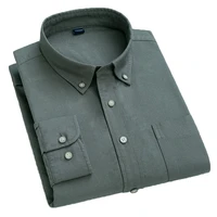 aoliwen brand plaid flannel 100 cotton long sleeve shirt 2021 fashion soft plaid shirt male elegant loose tops vintage shirts