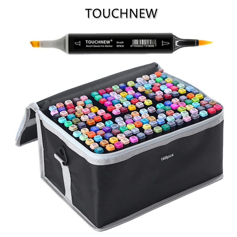 Маркеры перманентные спиртовые с двумя наконечниками профессиональные для