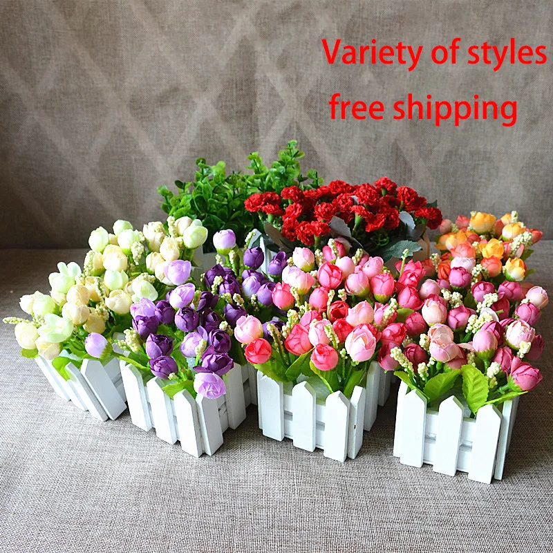 Искусственный цветок в горшке бонсай Сделай Сам домашний декор для гостиной