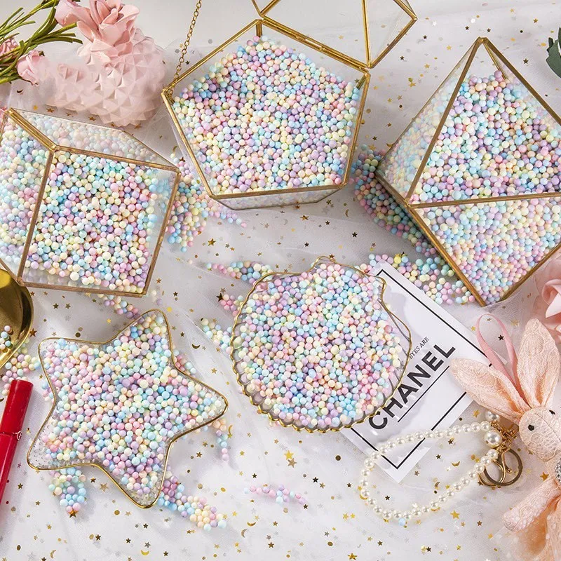 

10/30g Macarons Color Foam Ball Mini Bead Craft Gift Box Filler Girl Birthday Wedding Package Supplies DIY Gifts Box Foam Filler