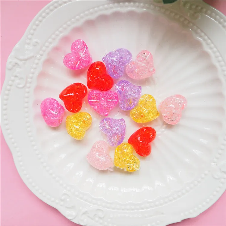 10 шт./пакет Моделирование смолы любовь конфеты играть Еда Slime комплект поставки