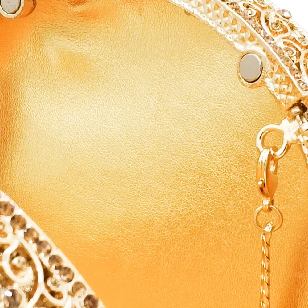 Женский винтажный клатч Boutique De FGG круглая ажурная вечерняя сумочка минодьер в