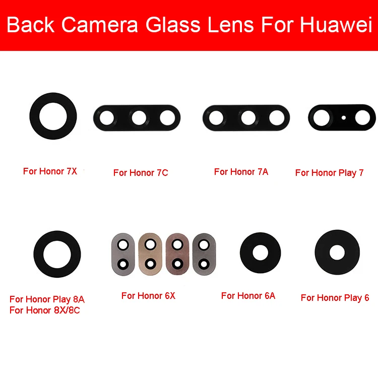 Задняя камера стеклянная крышка объектива для Huawei Honor 6A 6X 7A 7C 7X 8C 8X задняя наклейка