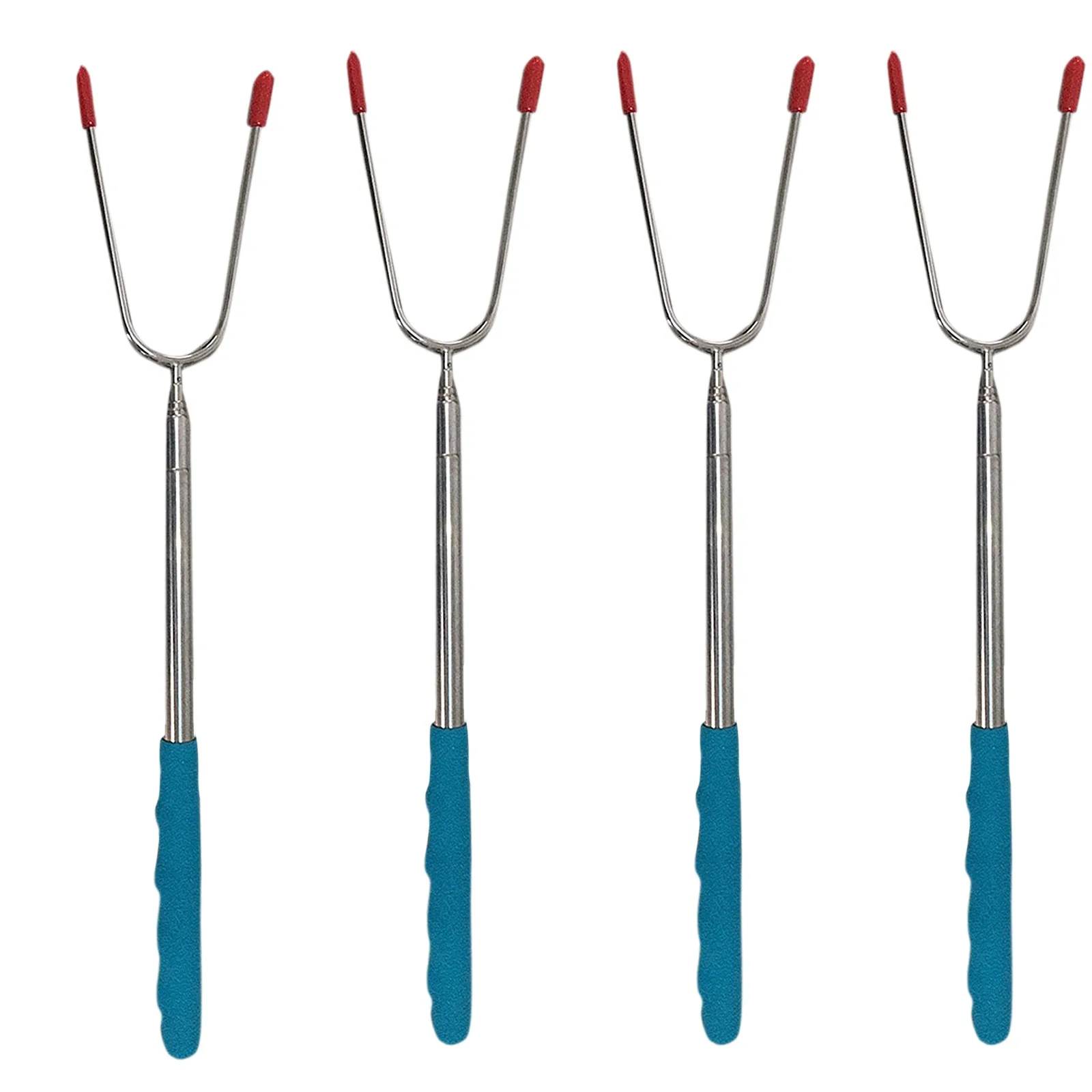 Посуда Для Фруктов 4 шт. Нержавеющая сталь мясо гриль барбекю вилка десертная