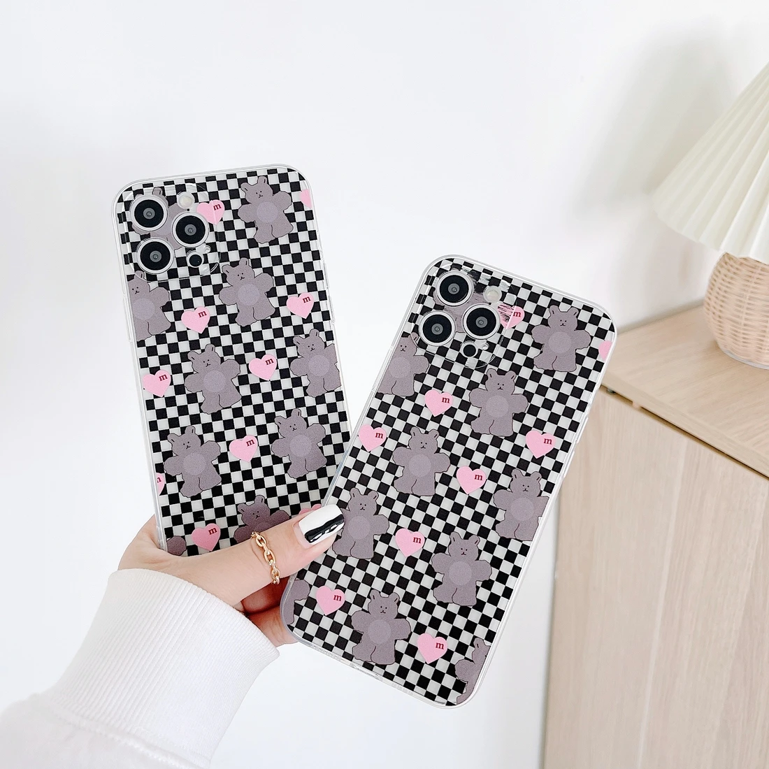 

Cartoon pattern case for iPhone 12 11Promax 12promax 7 8 8plus se2020 X xs xr xsmax transparent soft back cover