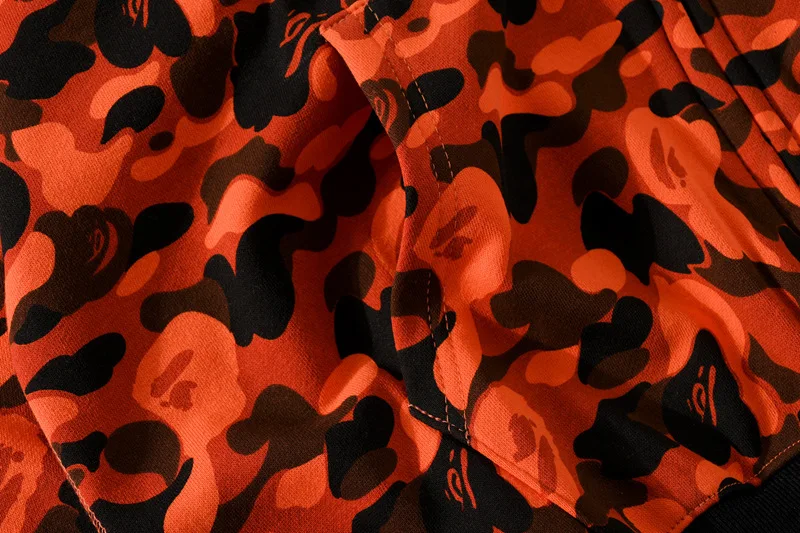 

Autumn Camouflage Hooded Zipper bape shark Sweatshirt Casual Harajuku Fashion Streetwear Jacket Coat Men Clothes