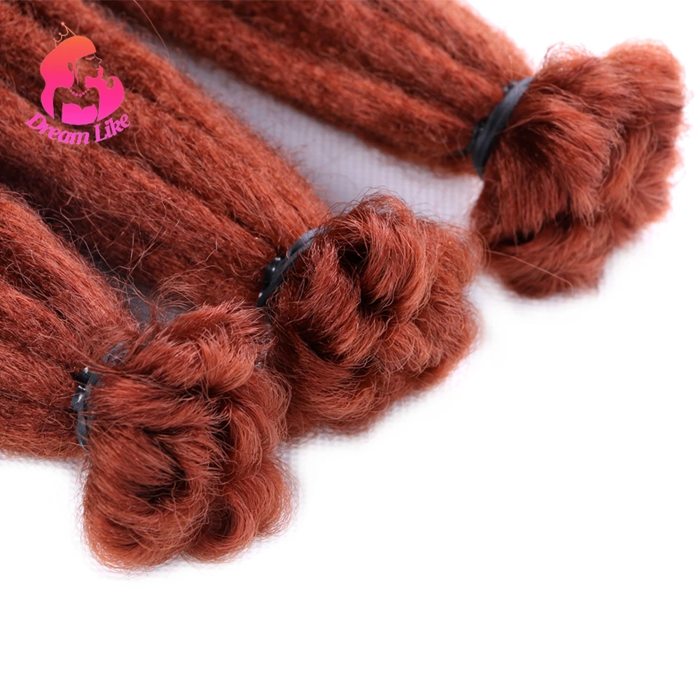 Мечтательные натуральные дреды удлинители волос для женщин синтетические