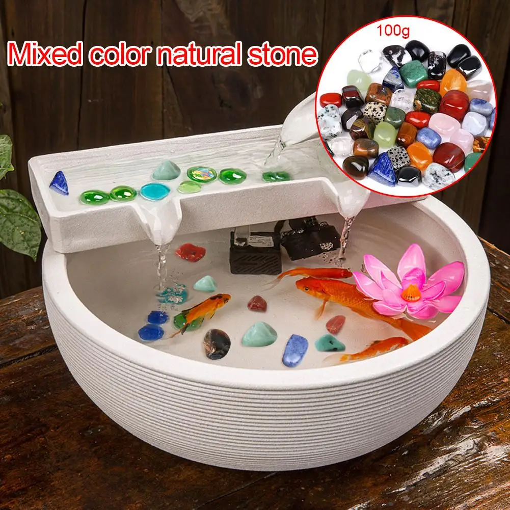 100 г/пакет сырой драгоценный камень чипы Artware красочные драгоценные камни