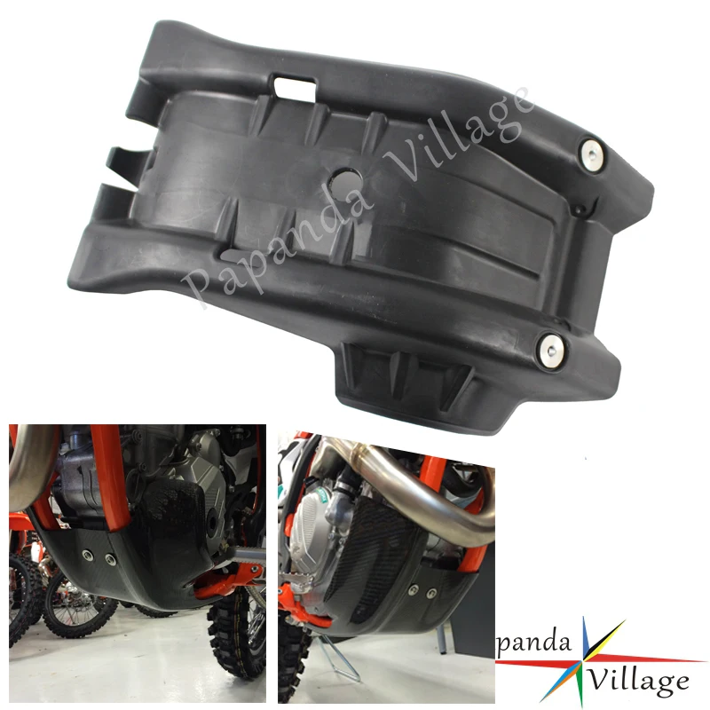 

Black Motorcycle Plastic Skid Plate Under Side Engine Guard Cover Protector for EXC-F 250 350 Six Days FE 250 350 2017-2019