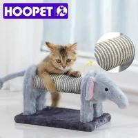 hoopet cat toy climbing furniture cat scratching wood cute elephant lion shape interactive toys kitten climbing frame