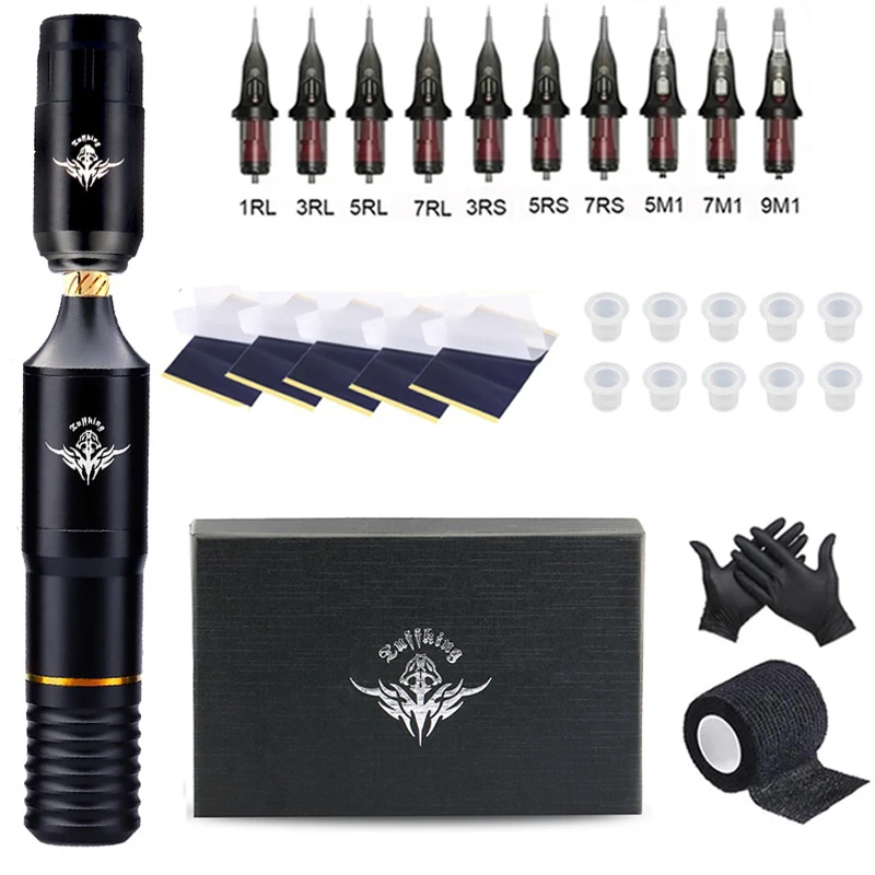 Беспроводная роторная тату-машинка набор профессиональных тату-машинок для