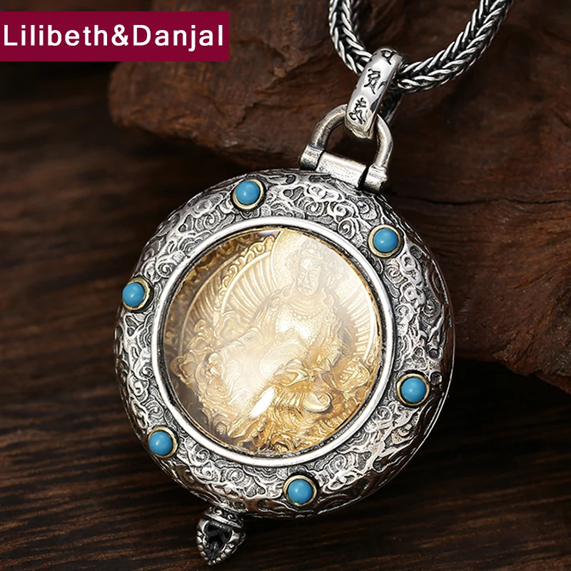 Подвеска из настоящего серебра 925 пробы для мужчин и женщин статуя Будды облако