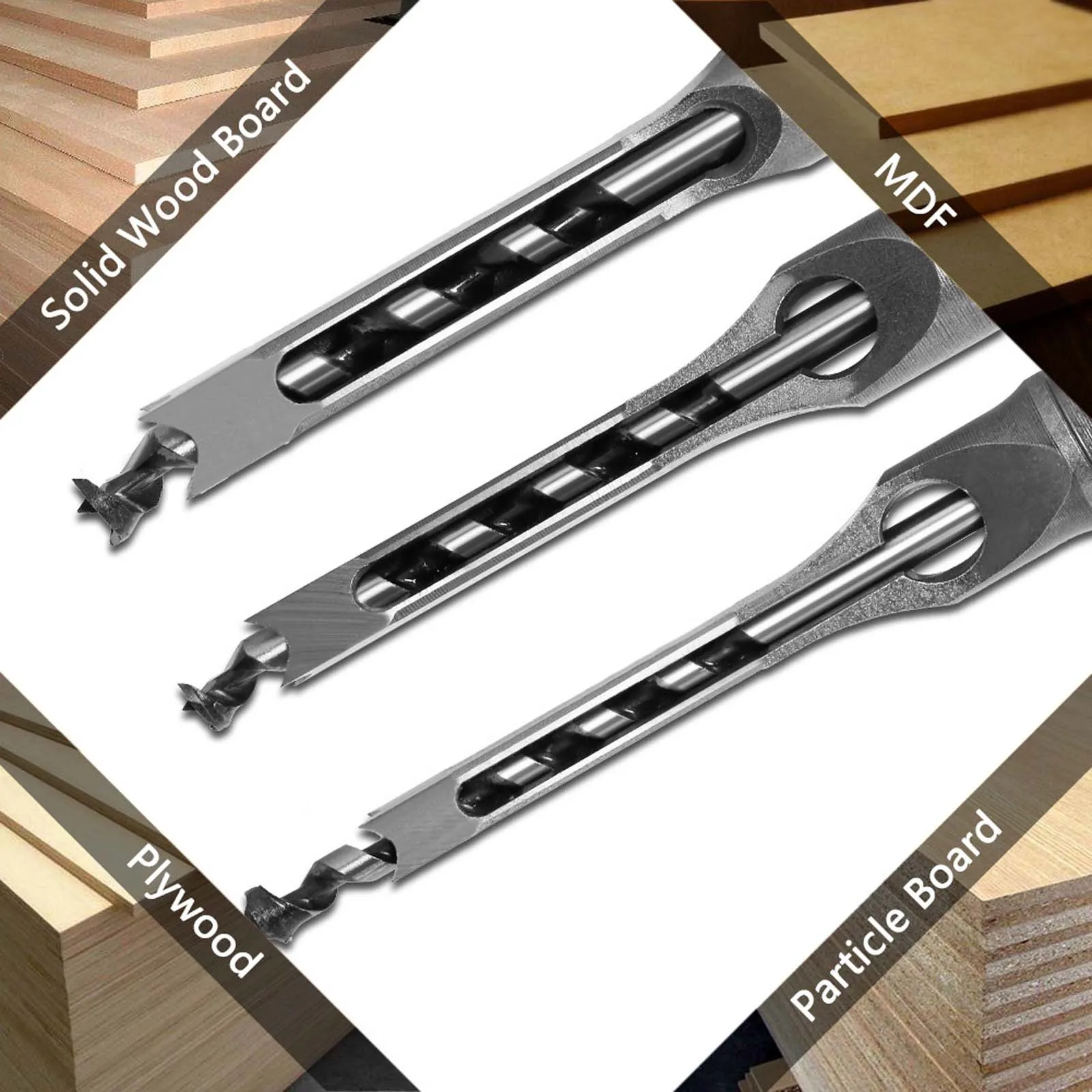 

New Woodworking Tool Square Hole Saw Mortise Chisel The Whole Heat Treatment HRC48-50 High Hardness Drill Tool Parts