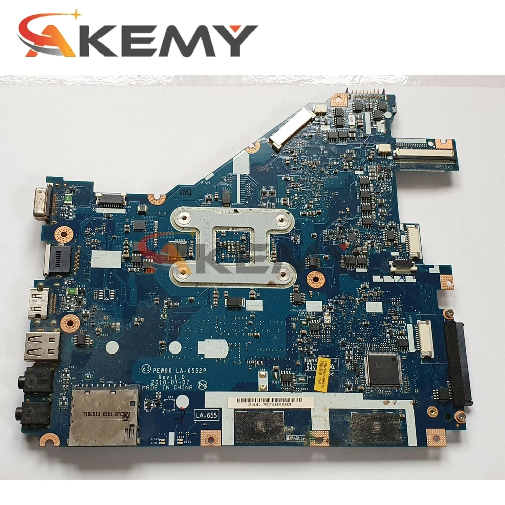 

Akemy PEW96 LA-6552P motherboard for ACER 5552G 5552 NV50A Laptop motherboard PGA S1 DDR3 100% test work