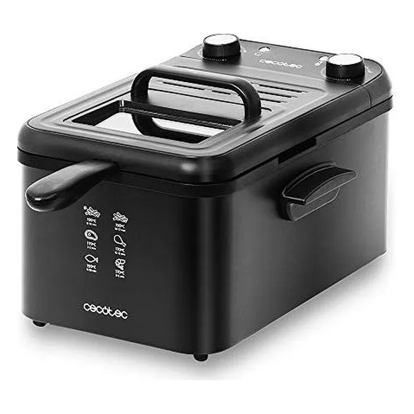 Фритюрница для глубокого наполнения Cecotec cleanфрай Infinity 3000 3 л 2400 Вт Черная | Бытовая