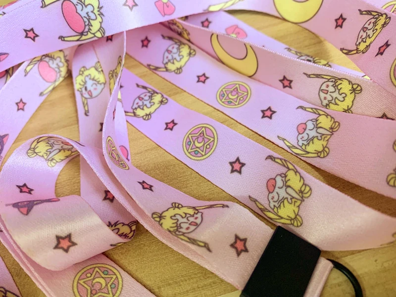 Аниме Сейлор Мун мультфильм Цукино Усаги кошка луна принт шейный ремешок для