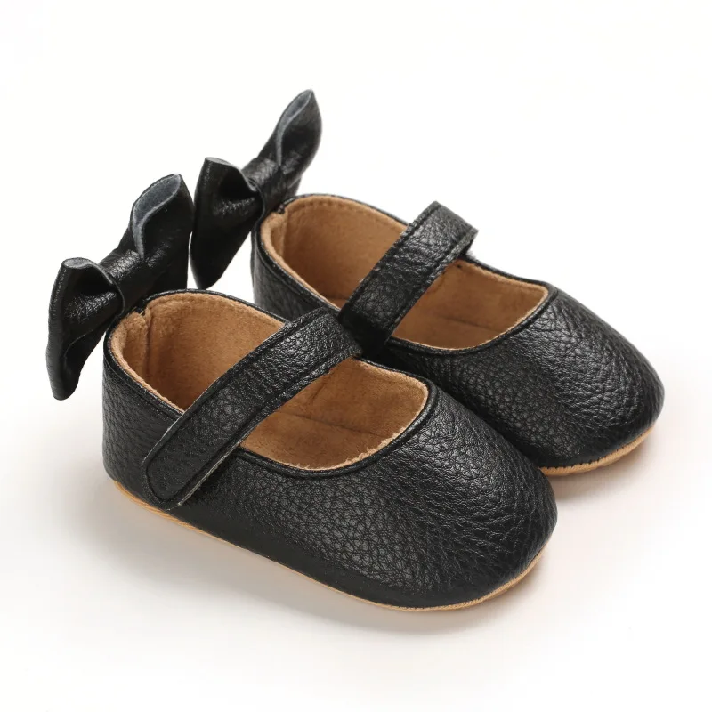 

Baby Girls Shoes Infant Kids Shoes Girls First Walkers Newborn Autumn Soft Sole Non-Slip Bowknot Princess Shoes 0-18M