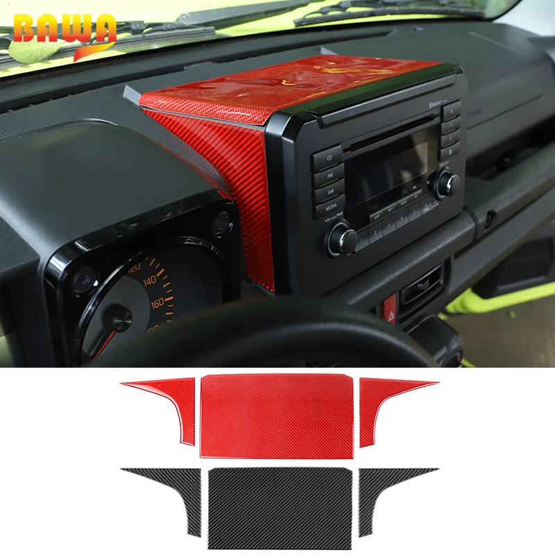 Автомобильная панель BAWA для CD-дисплея декоративные наклейки из углеродного