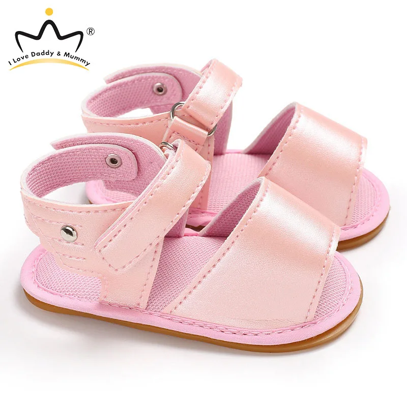 Летние детские сандалии однотонные с крыльями ангела из мягкой искусственной